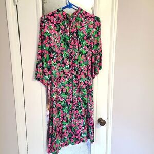 Closet London green and pink dress
